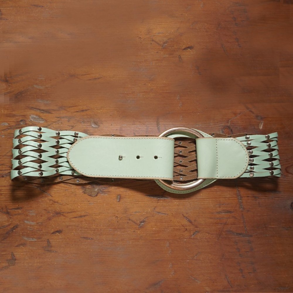 Linea Pelle Mint Wide Waist or Hip Belt Size S